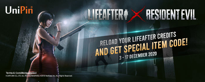 LifeAfter x Resident Evil Vol 2, Dapatkan Item Code Eksklusif!